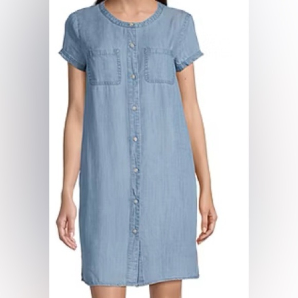Liz Claiborne Short Sleeve Shirt Dress